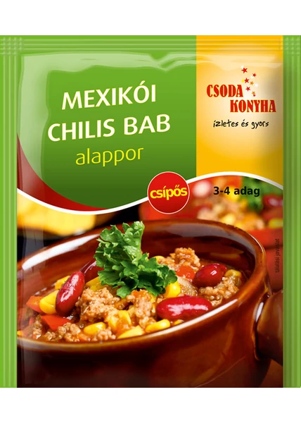 Csoda Konyha mexikói chilis bab alappor 45g