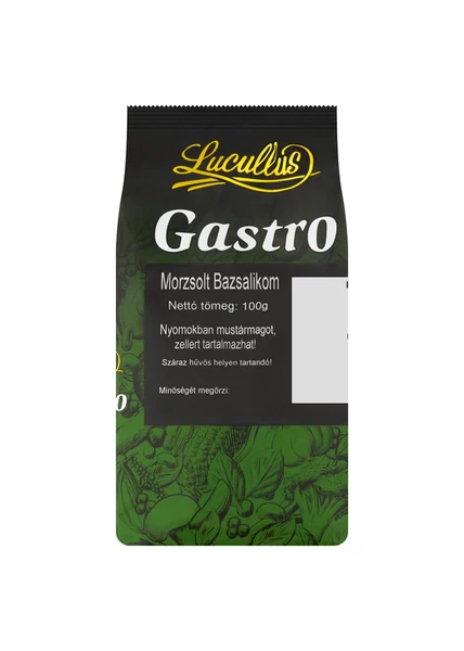 Gastro bazsalikom morzsolt 100g